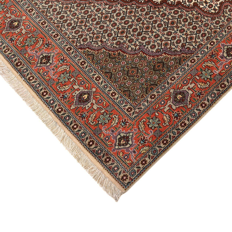 Täbriz - 40 Raj Teppich 196x204cm - Perserteppich - hellbraun