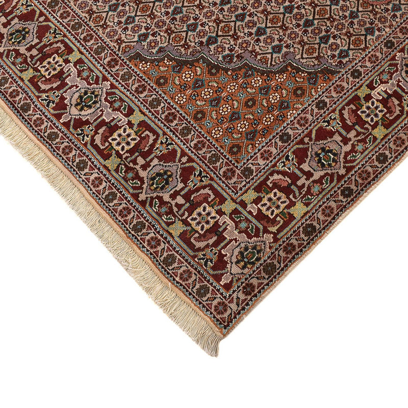 Täbriz - 40 Raj Teppich 198x202cm - Perserteppich - hellbraun