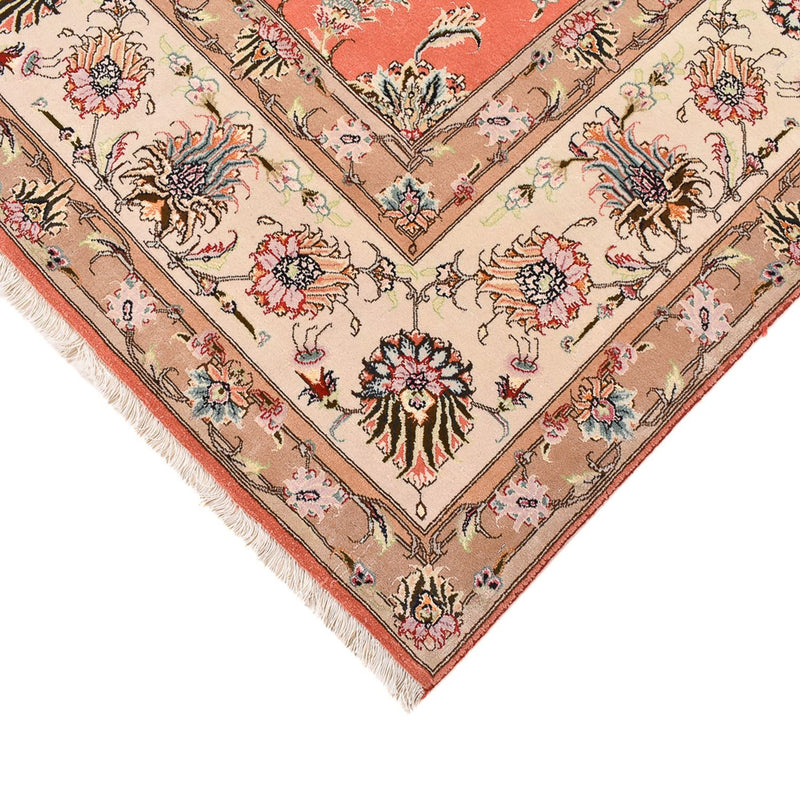 Täbriz - 50 Raj Teppich 247x295cm - Perserteppich - rot