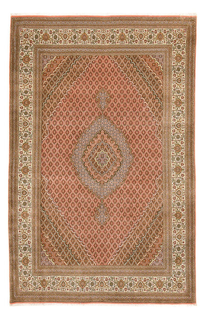 Täbriz - 50 Raj Teppich 250x390cm - Perserteppich - hellrot