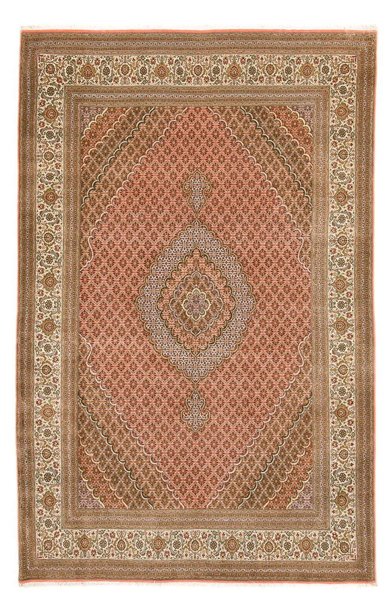 Täbriz - 50 Raj Teppich 250x390cm - Perserteppich - hellrot