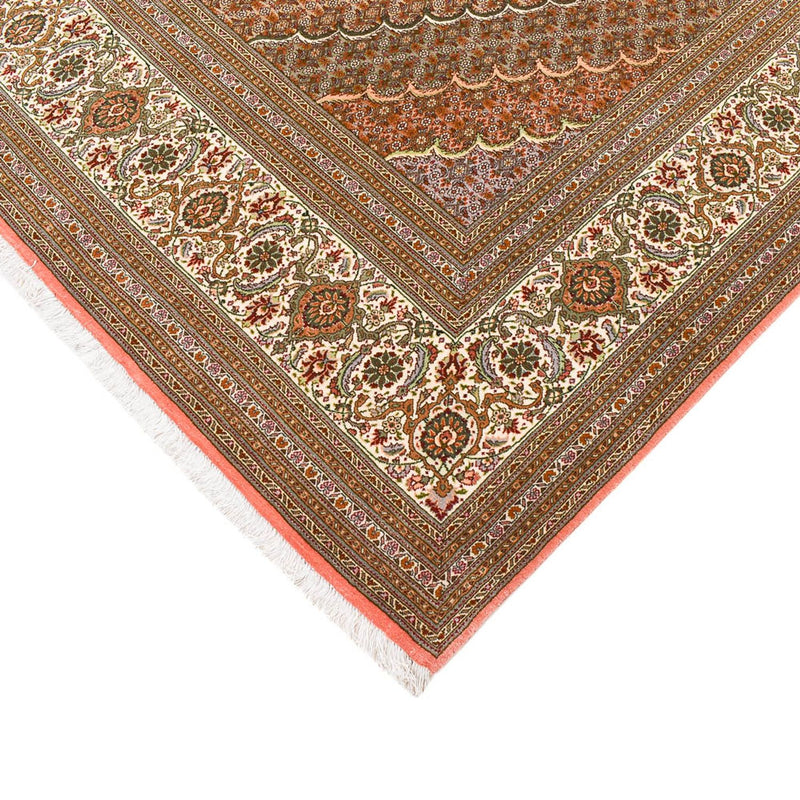 Täbriz - 50 Raj Teppich 250x390cm - Perserteppich - hellrot