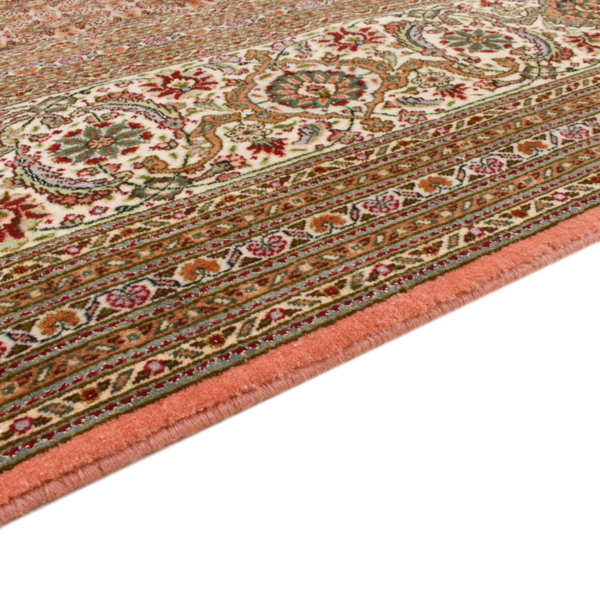Täbriz - 50 Raj Teppich 250x390cm - Perserteppich - hellrot