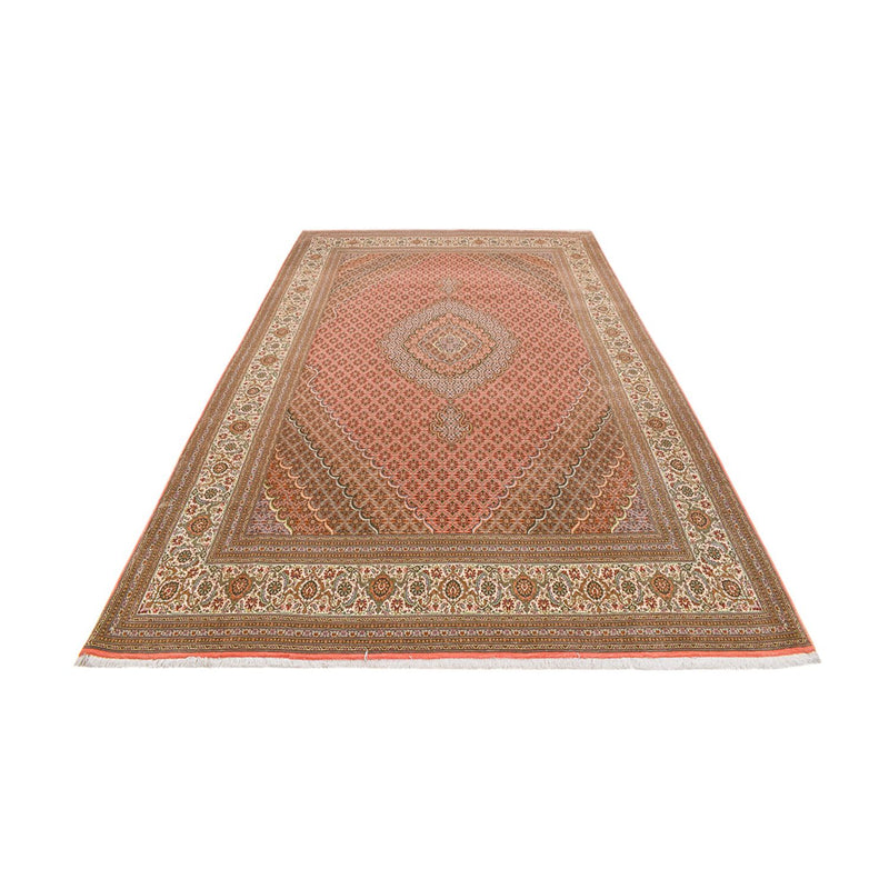Täbriz - 50 Raj Teppich 250x390cm - Perserteppich - hellrot