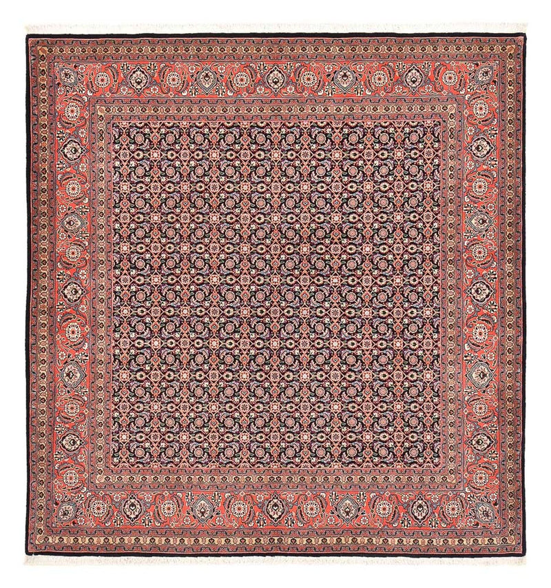 Täbriz - 50 Raj Teppich 200x210cm - Perserteppich - hellrot