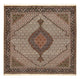 Täbriz - 40 Raj Teppich 200x204cm - Perserteppich - hellbraun