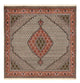 Täbriz - 40 Raj Teppich 201x212cm - Perserteppich - hellbraun