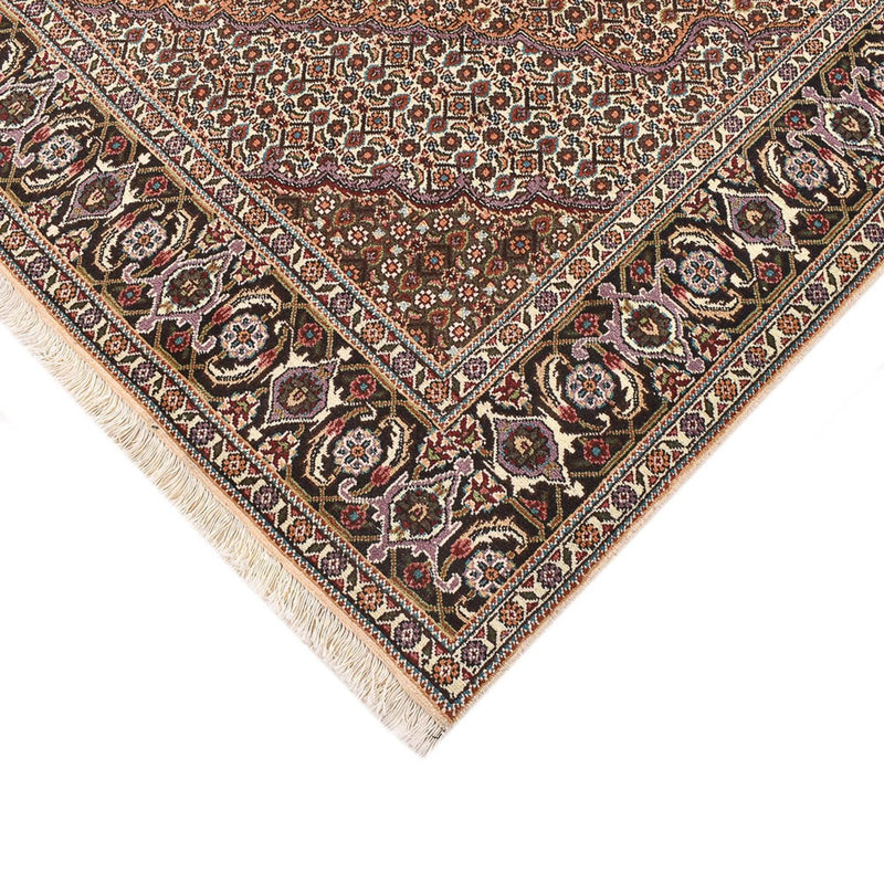 Täbriz - 40 Raj Teppich 202x202cm - Perserteppich - braun