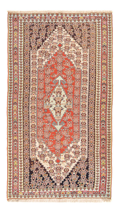 Kelim Seide Teppich 156x265cm - rot