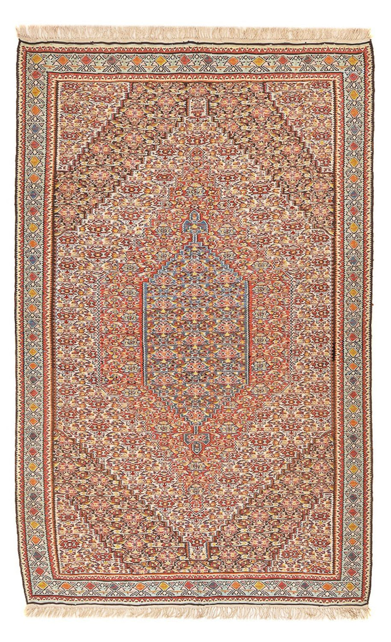 Kelim Seide Teppich 160x260cm - hellbraun