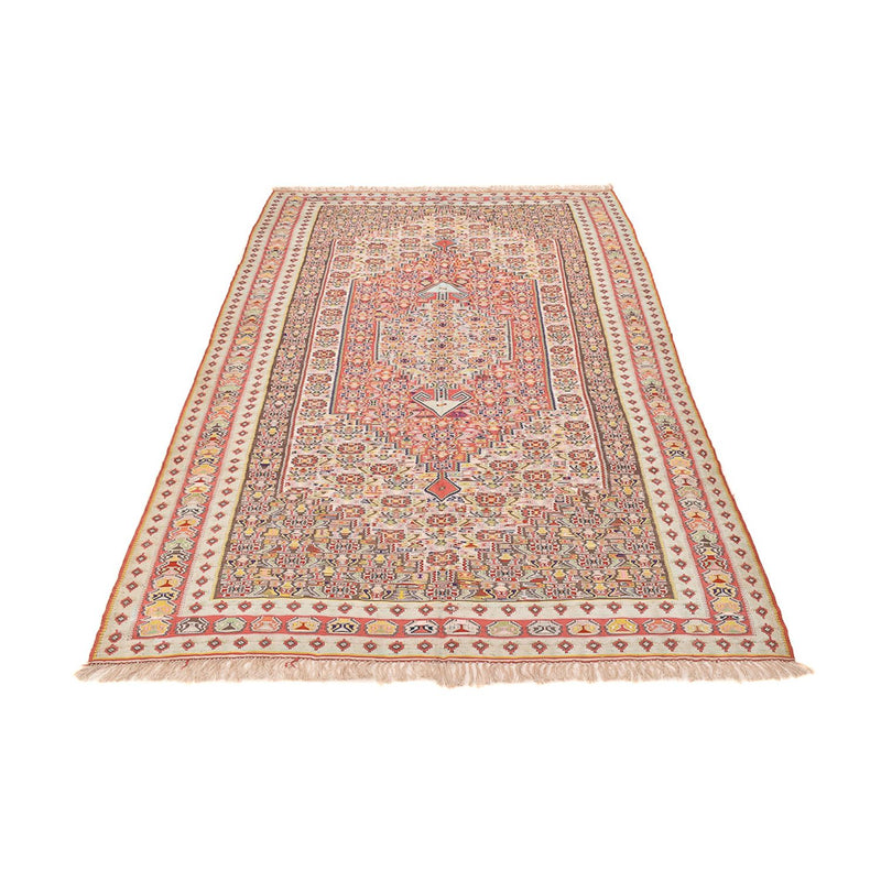 Kelim Seide Teppich 158x270cm - hellrot