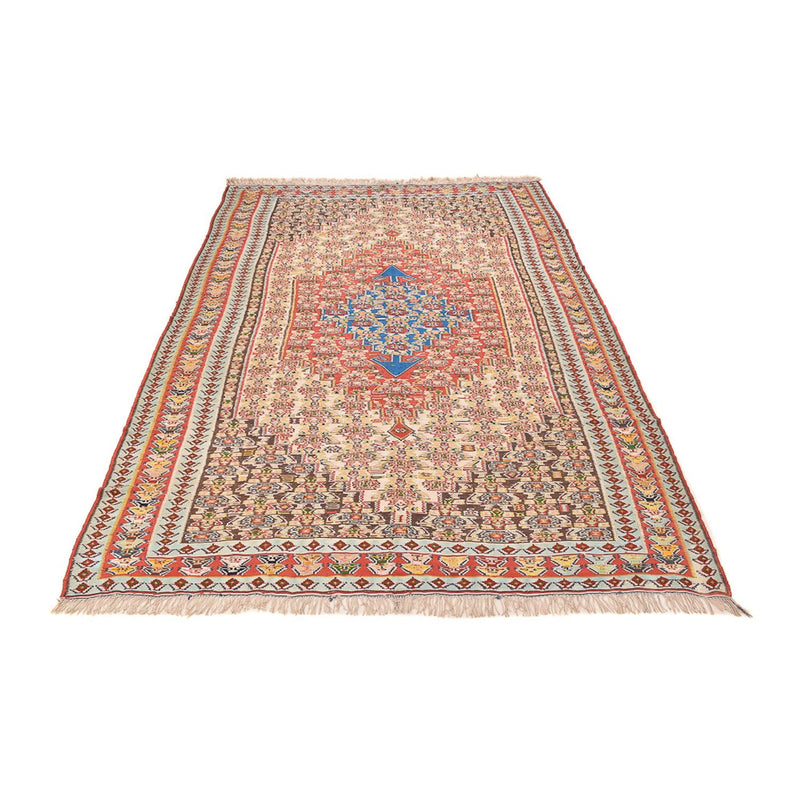 Kelim Seide Teppich 158x260cm - hellrot