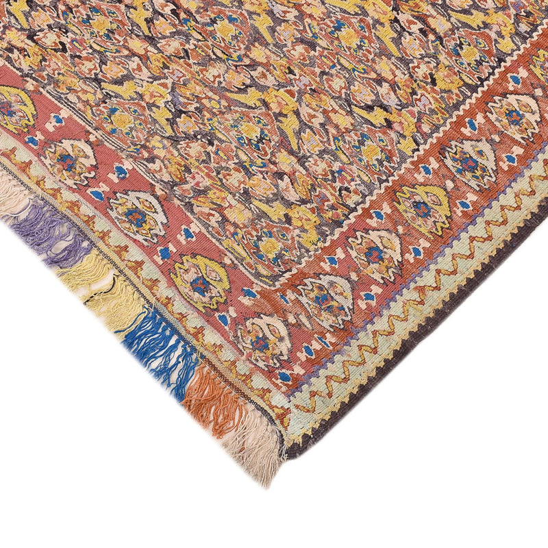 Kelim Seide Teppich 140x200cm - caramel