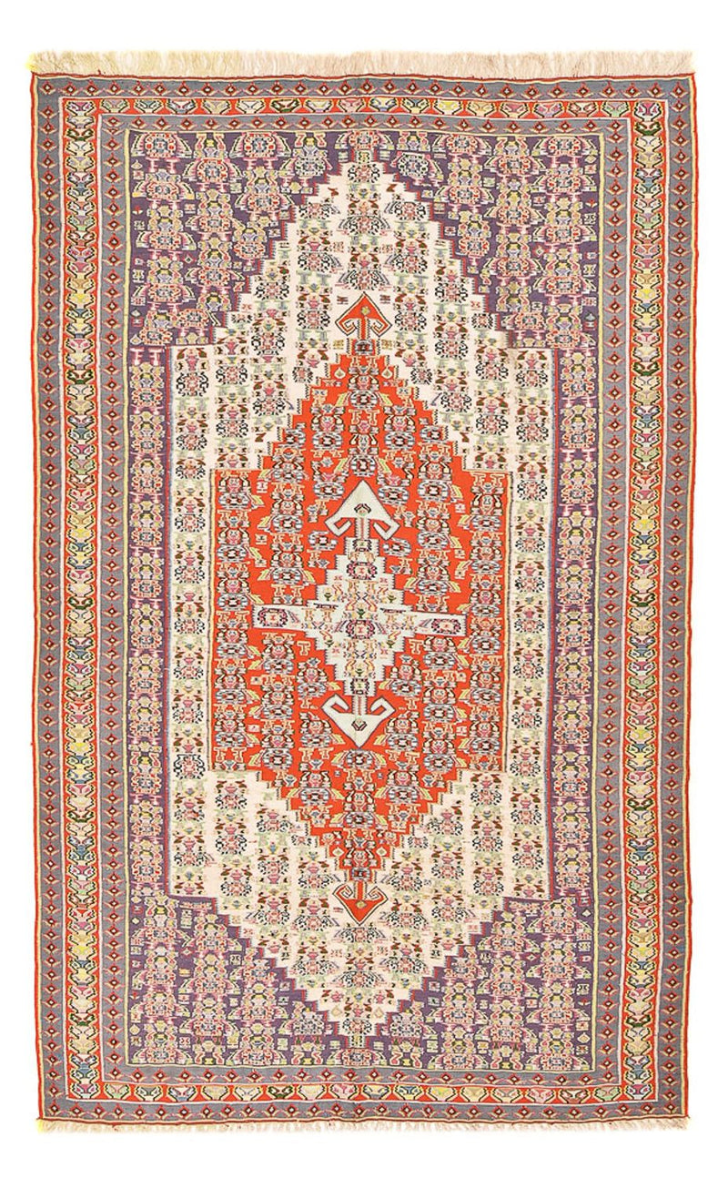 Kelim Seide Teppich 154x260cm - rot