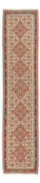 Kelim Senneh Teppich 87x393cm - beige