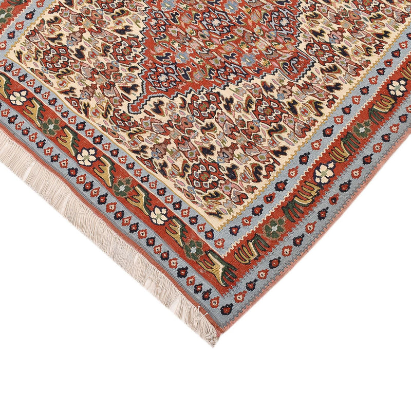 Kelim Senneh Teppich 87x393cm - beige