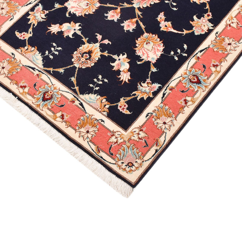 Täbriz - 50 Raj Teppich 74x189cm - Perserteppich - dunkelblau