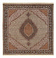 Täbriz - 40 Raj Teppich 200x210cm - Perserteppich - hellbraun