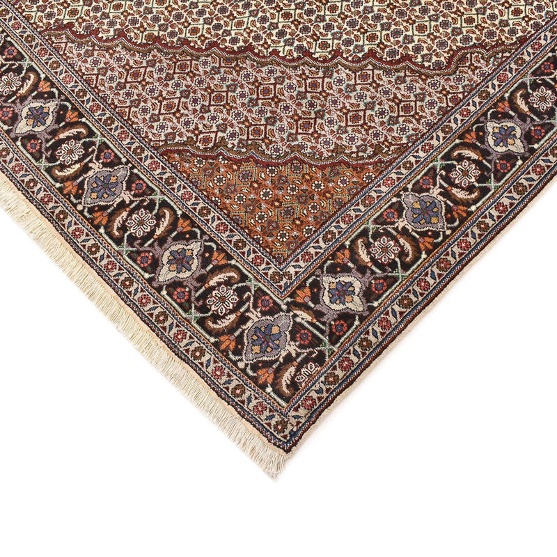 Täbriz - 40 Raj Teppich 200x210cm - Perserteppich - hellbraun