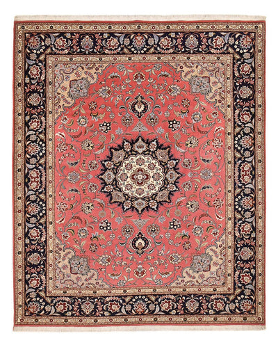 Täbriz - 40 Raj Teppich 247x307cm - Perserteppich - hellrot