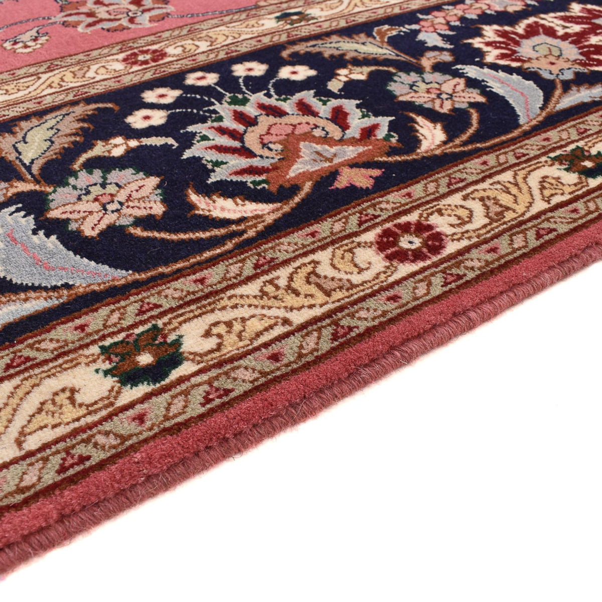 Täbriz - 40 Raj Teppich 247x307cm - Perserteppich - hellrot