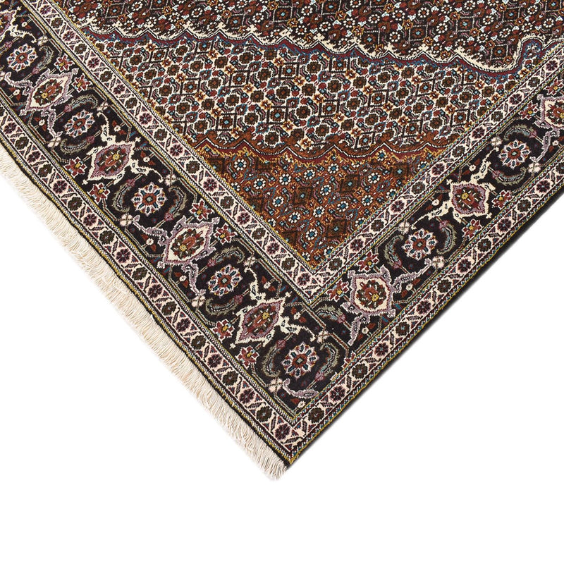 Täbriz - 40 Raj Teppich 200x200cm - Perserteppich - braun