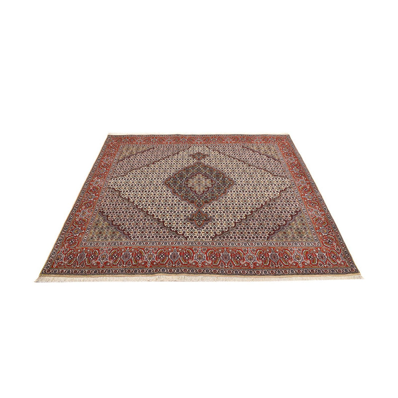 Täbriz - 40 Raj Teppich 193x205cm - Perserteppich - braun