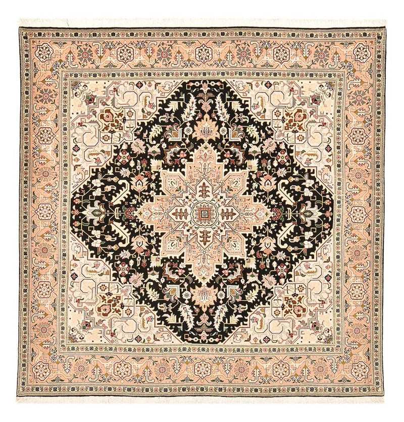 Täbriz - 50 Raj Teppich 198x203cm - Perserteppich - mehrfarbig