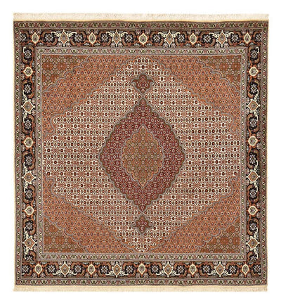 Täbriz - 40 Raj Teppich 198x209cm - Perserteppich - braun
