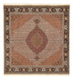Täbriz - 40 Raj Teppich 198x209cm - Perserteppich - braun