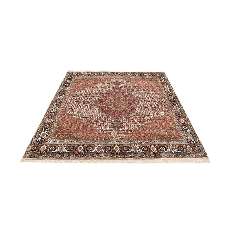 Täbriz - 40 Raj Teppich 198x209cm - Perserteppich - braun