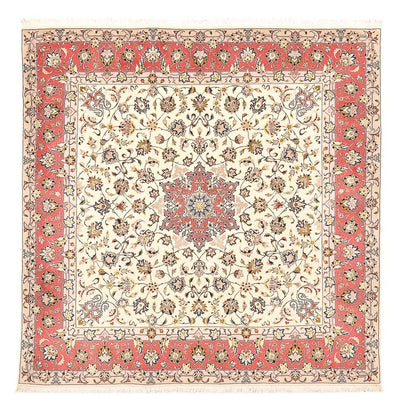 Täbriz - 50 Raj Teppich 201x202cm - Perserteppich - beige