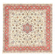 Täbriz - 50 Raj Teppich 201x202cm - Perserteppich - beige