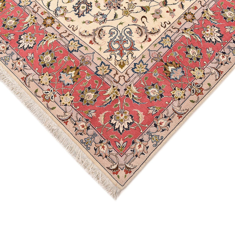 Täbriz - 50 Raj Teppich 201x202cm - Perserteppich - beige