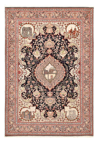 Täbriz - 50 Raj Teppich 202x302cm - Perserteppich - mehrfarbig – product image