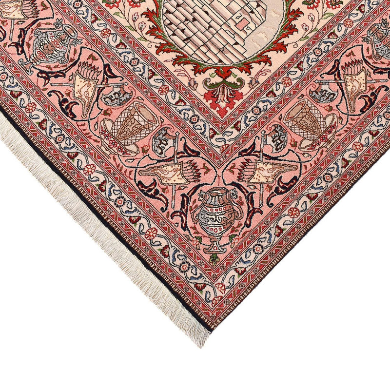 Täbriz - 50 Raj Teppich 202x302cm - Perserteppich - mehrfarbig