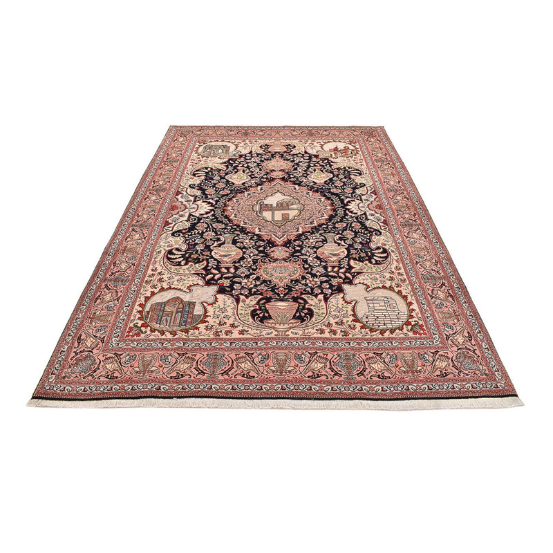 Täbriz - 50 Raj Teppich 202x302cm - Perserteppich - mehrfarbig