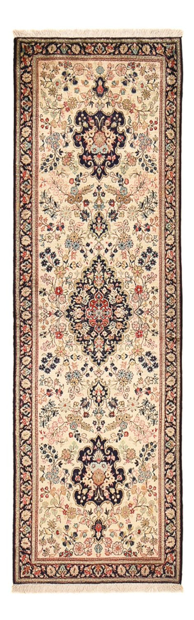 Ghom - Seide Teppich 69x222cm - Perserteppich - creme