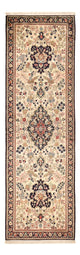 Ghom - Seide Teppich 69x222cm - Perserteppich - creme