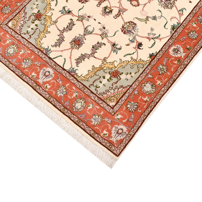 Täbriz - 50 Raj Teppich 80x206cm - Perserteppich - mehrfarbig