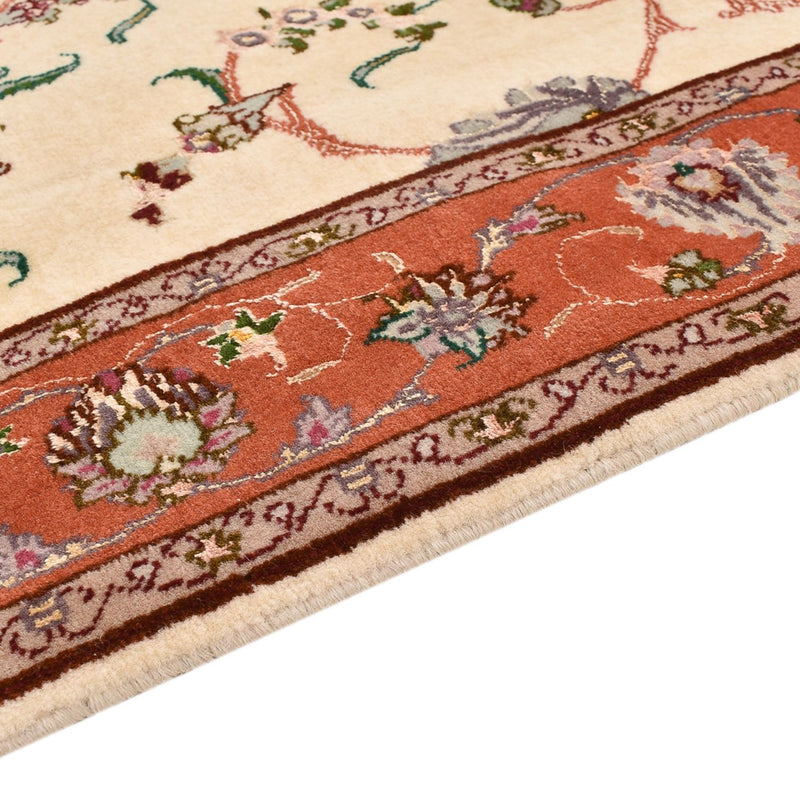 Täbriz - 50 Raj Teppich 80x206cm - Perserteppich - mehrfarbig