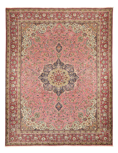 Täbriz - 40 Raj Teppich 302x394cm - Perserteppich - lachs