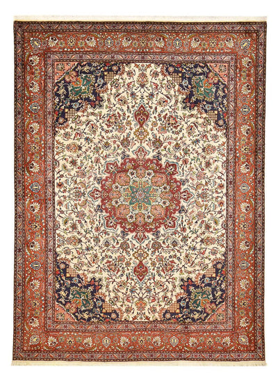 Täbriz - 40 Raj Teppich 258x356cm - Perserteppich - creme