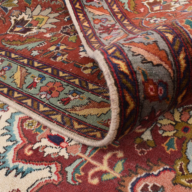 Täbriz - 40 Raj Teppich 258x356cm - Perserteppich - creme