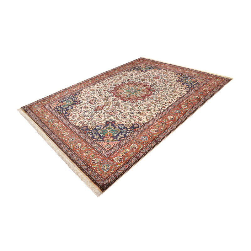 Täbriz - 40 Raj Teppich 258x356cm - Perserteppich - creme