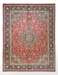 Täbriz - 40 Raj Teppich 302x396cm - Perserteppich - rot – product image