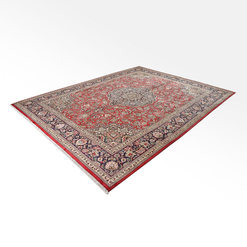 Täbriz - 40 Raj Teppich 302x396cm - Perserteppich - rot