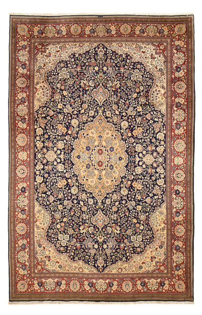 Täbriz - 50 Raj Teppich 250x381cm - Perserteppich - dunkelblau