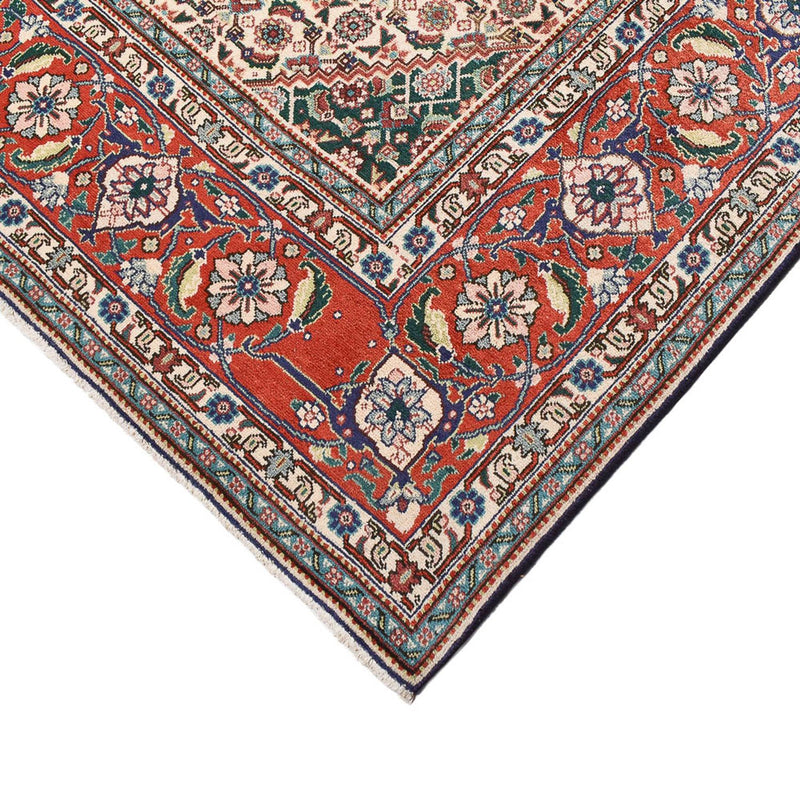 Täbriz - 40 Raj Teppich 199x303cm - Perserteppich - dunkelrot