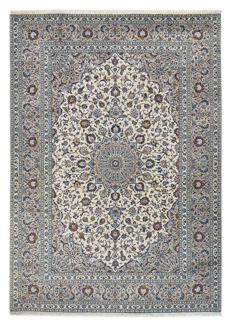 Keshan Teppich 246x346cm - Perserteppich - grau